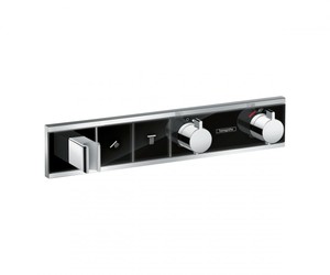 купить HANSGROHE 15355600 RainSelect Термостат для душа на 2 потребителя хром чёрный недорого