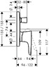 Hansgrohe 15445400 Смеситель для душа PuraVida 154454