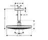 Верхній душ Hansgrohe 26467000 Raindance Select 2 типу струменя