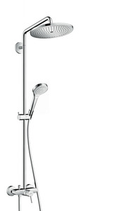 купить душевые системы Hansgrohe Киев 26791000 Croma Select S Showerpipe 280 1jet с однорычажным смесителем недорого