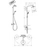 Hansgrohe 27185000 Showerpipe Croma 220 27185 Душевая система