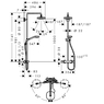 Hansgrohe 27256400 Croma Select E 180 2 режима Showerpipe Душевая система