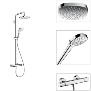 купить Hansgrohe 27256400 Croma Select E 180 2 режима Showerpipe Душевая система недорого