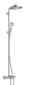 купить HANSGROHE 27320000 Crometta S 240 Showerpipe душова система купити С ТЕРМОСТАТОМ для ванны недорого