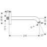 Hansgrohe 27412000 Держатель душа 230 мм 1/2 Цвет хром 27412