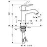 Hansgrohe 31075000 Смеситель для раковины Metris Classic 310750