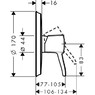 Змішувач Hansgrohe Metropol Classic 31365000 в душ кабіну