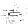 Hansgrohe 31480000 Смеситель для ванны Metris 31480000