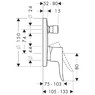 Hansgrohe 31493000 Смеситель для душа Metris 31493000