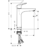 Hansgrohe 31518000 Focus однорычажный смеситель для раковины 190