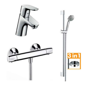 купить Hansgrohe 31750000 FOCUS E 2 Набор смесителей для душа АКЦИЯ!!!! 31730000+13116000+27763000 недорого