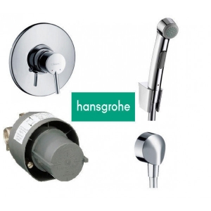 купить Hansgrohe Talis S 32129+27454+32635+13620180 Набор скрытого монтажа гигиенического душа бидетка недорого