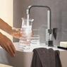 Hansgrohe 32511000 Metropol Сместитель Высокий в Ванную для раковины 230 однорычажный с клапаном Push-Open