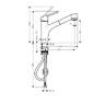 Hansgrohe Status 32850000 Сместитель Кухоний с Выдвижным Душем Смеситель