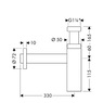 Hansgrohe Flowstar S 52105000 Сифон для раковины 