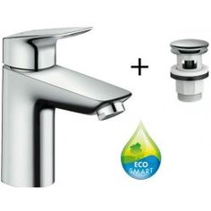 купить Hansgrohe Logis 71107000 Смеситель Раковин 100 с клапаном Push-Open недорого