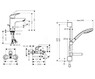 Набор смесителей для ванны Hansgrohe 711714311 Logis