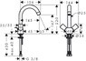 Hansgrohe 71280000 Logis 2-х вентельный смеситель для кухни