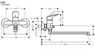 Hansgrohe 71402000 Logis для Ванны смеситель с длинным изливом купить Украина отзывы
