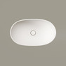 Умивальник накладний PAA Amore, Silkstone, зі зливом, 60х37, Matte White (IAMS_00)