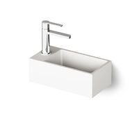 Умивальник підвісний PAA MI D, Silkstone, без переливу, правий, 40х21, Matte White (IMIS_D_00)