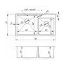 Мойка для кухни Imperial S7843 Handmade 3.0/1.2 mm 78x43x22 см