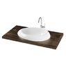 Умивальник в стільницю PAA Organic In, асиметричний, камінь литий, 69х48, Glossy Alpine White (IORG_00)
