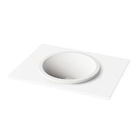 Умивальник врізний PAA Round In, литий камінь, D=44, Glossy Alpine White (IROIN_00)