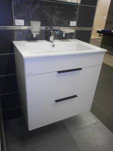 купить Jika H4537621763001 Cube 80 Комплект шкафчик с умывальником цвет белый 800х430х607мм 4.5376.2.176.300.1 недорого