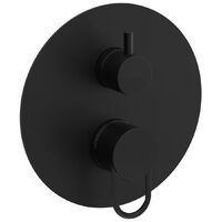 Змішувач для душу Paffoni Joker, зовнішня частина, 3 виходи, Matt black (JKBOX019NO)