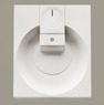 Умивальник над пральною машиною PAA Claro Grande, камінь литий, 60х75, Glossy Alpine White (KICLAGRSIF_00)