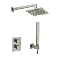 Комплект для душу Paffoni Light, сталь (KITLEQ518STM)