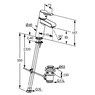 KLUDI 383400575 O-CEAN однорычажный смеситель для раковины DN 10