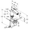 KLUDI 384300575 O-CEAN однорычажный смеситель для биде DN 10