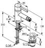 KLUDI 385330576 BOZZ однорычажный смеситель для биде DN 15