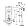 Инсталляция Grohe 38929000 Rapid SL 38929 для Подвесного Унитаза Клавиша Хром Arena Cosmopolitan