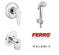 Kludi + Ferro 6054005-00 + N100B + BAG7PA Гигиенический душ Скрытого Монтажа Смеситель Комплект