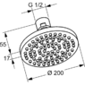 KLUDI 6651005 A-QA 6651005-00 Верхний Душ 200 мм Потолочный