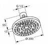 KLUDI 665200500 A-QA ECO 6652005 Верхній душ Стельовий 200 мм
