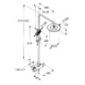 KLUDI 6709205-00 FRESHLINE DUAL SHOWER SYSTEM с термостатом