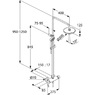 Kludi Dual Logo 6808505-00 душевая колонна со смесителем в душевую кабину 