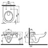 KOLO M33120 + M30112 Унитаз подвесной безободковый + сиденье M30112000 Soft close