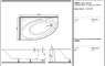 Kolo Spring XWA3071000 170x100 L Угловая Ванна Акриловая Асиметричная + ножки SN7 левая XWA3071