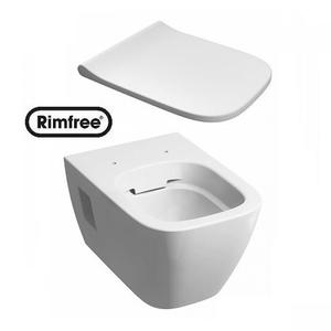 купить KOLO L33120000 + L30112000 Modo Rimfree Унітаз без обідка підвісний без внутрішнього обідка з сидінням SOFT CLOSE недорого