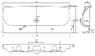 Раковини 120 на 48 см L91520000 умивальники Kolo Traffic L91520