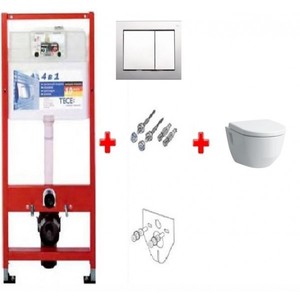 купить Laufen 2096.6 + 9395.6 Унитаз Pro Rimless с Тесе 9400006 комплект инсталляция с унитазом купить киев недорого