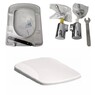 Сидіння кришка для унітаза Kolo прямокутне NOVA PRO M30122000 Duroplast, квадратне soft-close Click2Clean, біле 
