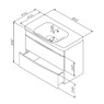 AM PM like 80 M80-FHX0802-WC0802-38 Подвесная мебель для ванной с Умывальником 80 см Белый