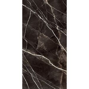 купить Керамогранітна плита для стільниць Marazzi Grande Marble Look Calacatta Black Satin Puro W/Mesh 162х324 12 мм (MEUE) недорого
