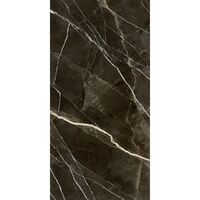 Керамогранітна плита для стільниць Marazzi Grande Marble Look Calacatta Black Satin Plus 12mm 162x324 (MNGX)